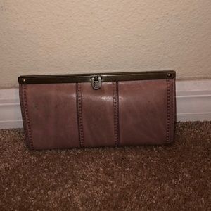 Purple Leather Fossil Wallet